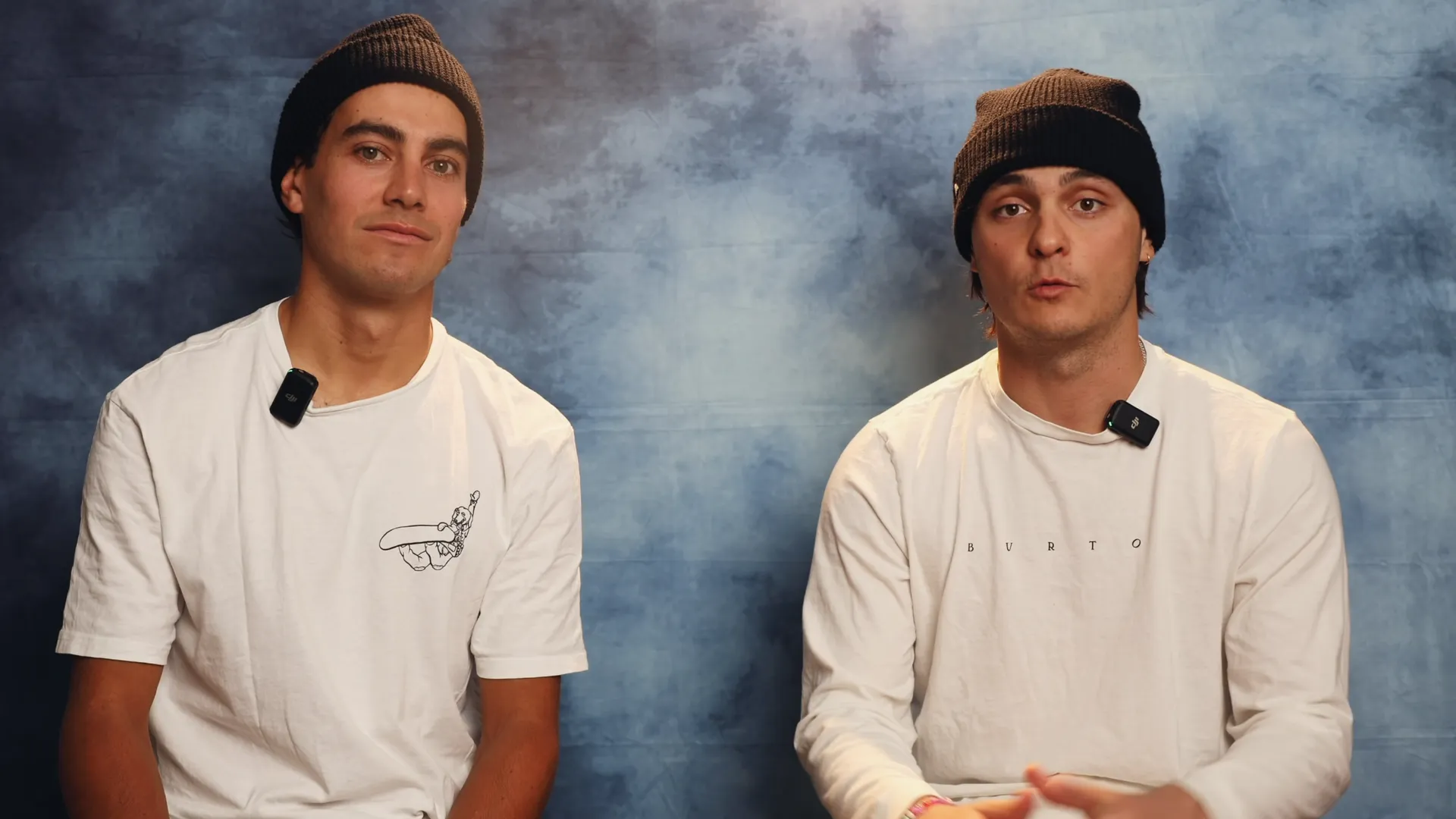 Emil Zulian e Nicola Liviero in studio, mentre presentano Freestyle Unlock